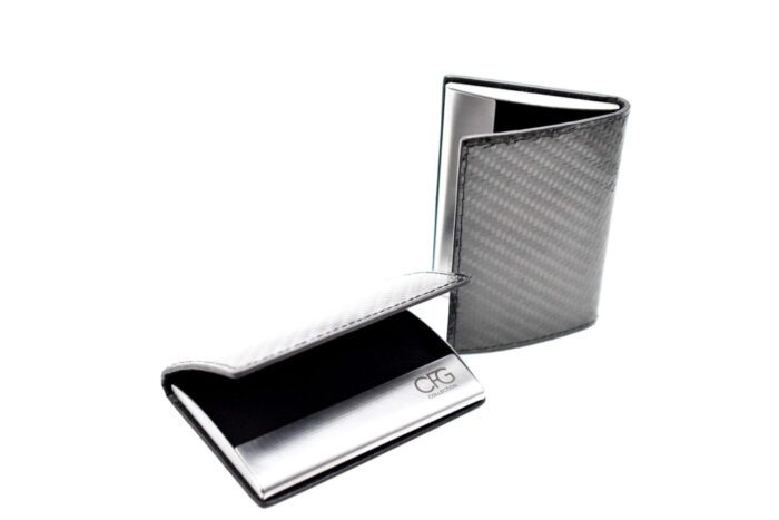 Carbon Fiber / Stainless Steel Business Card Holder