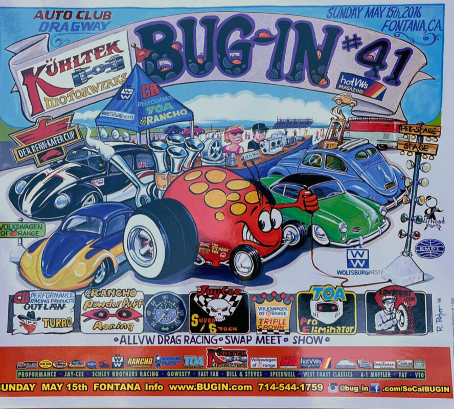 BUG IN #41 VINTAGE POSTER 2016 18X24