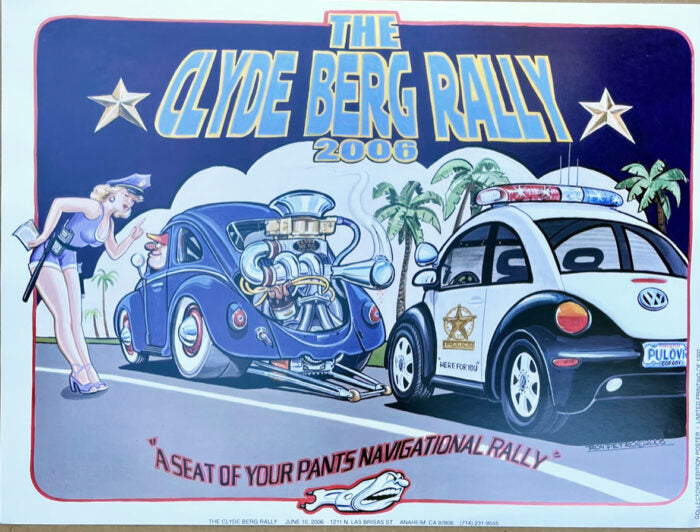 CLYDE BERG RALLY 2006 VINTAGE POSTER 18X24