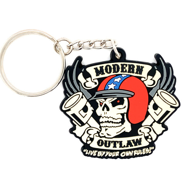 Modern Outlaw Keychain “Live By Your Own Rules”