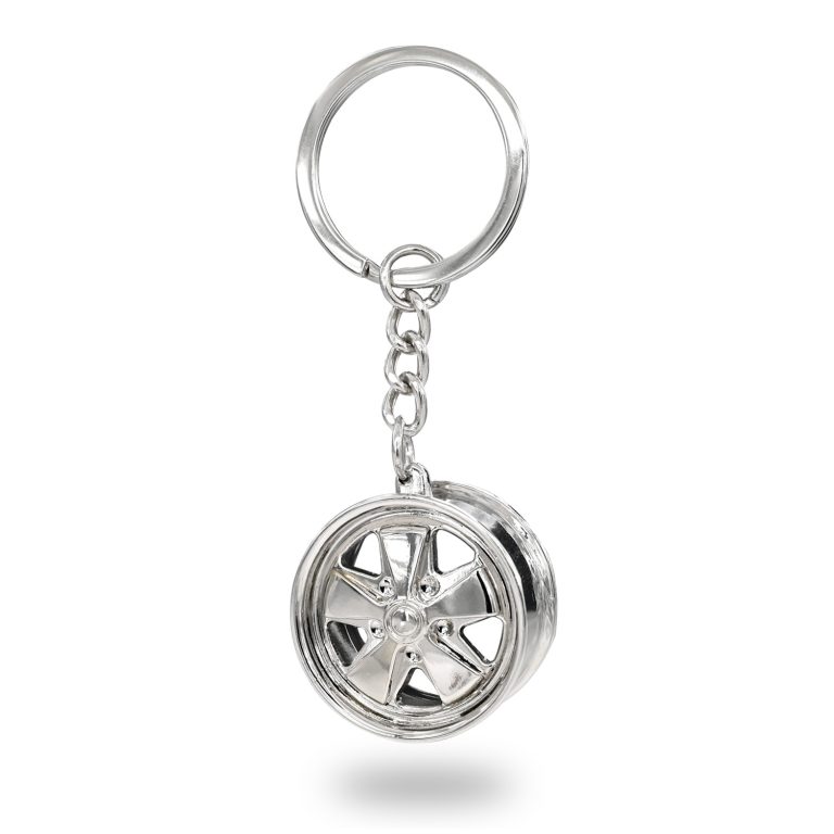 FUCHS WHEEL ALL CHROME KEYCHAIN