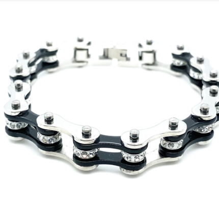 Bracelet.Lg .cyclew Crystals.blk .chrom 2 430x424